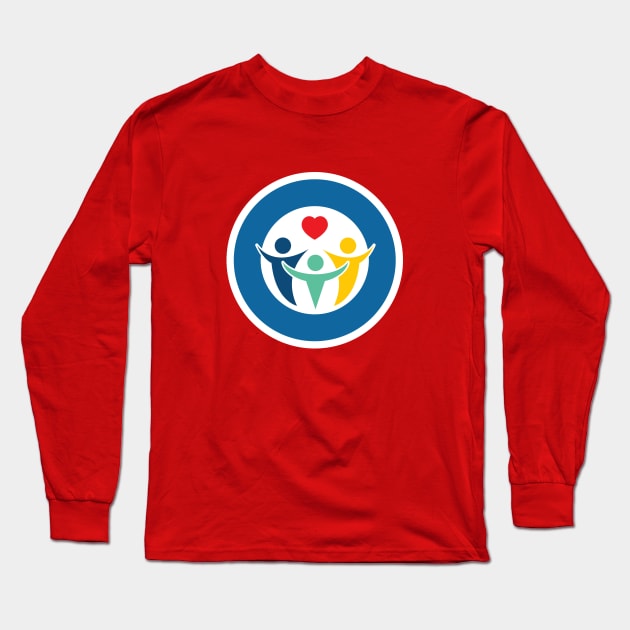 One By One Foundation Logo - white outline Long Sleeve T-Shirt by onebyonefoundation